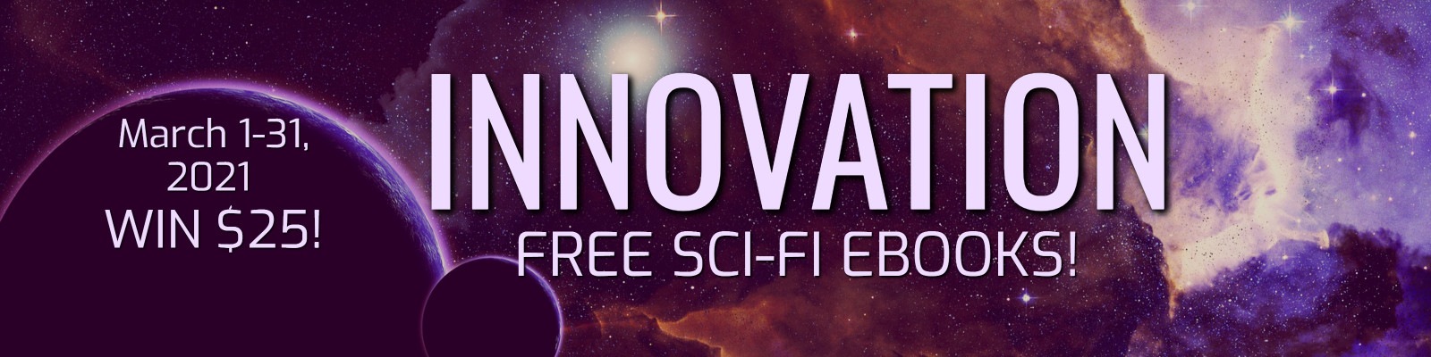Sci-fi Bookcave promo banner